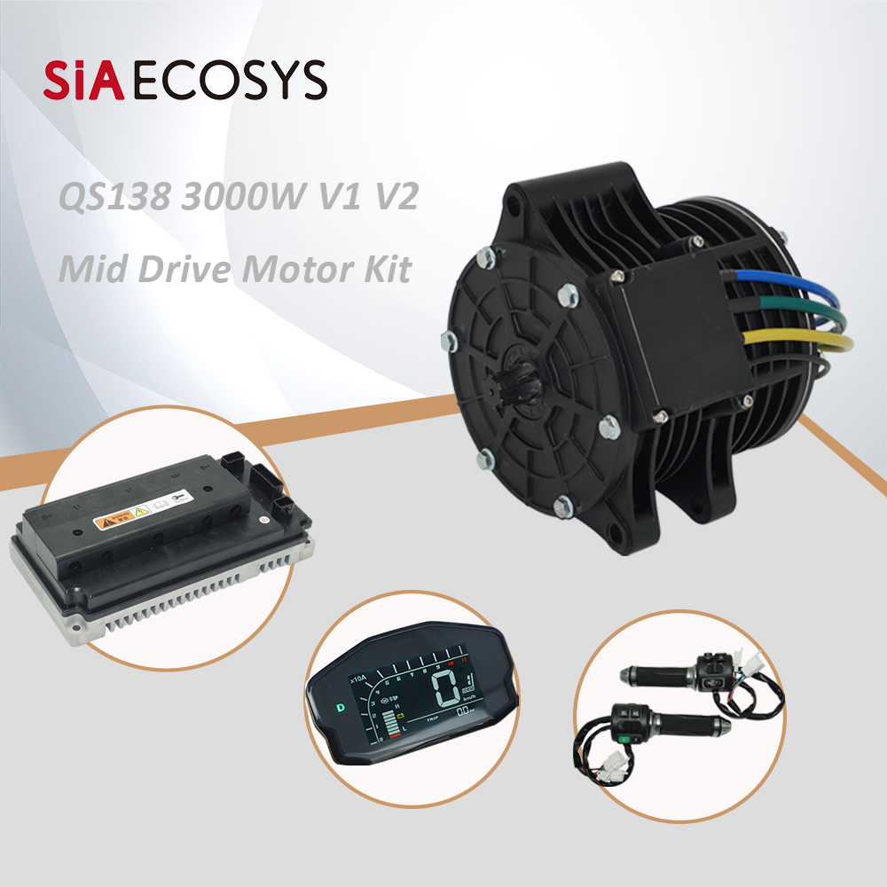 QSMOTOR QS138 3000W 72V 100KPH - Mid Drive Motor Kit 72V 3000W ulasan dan harga
